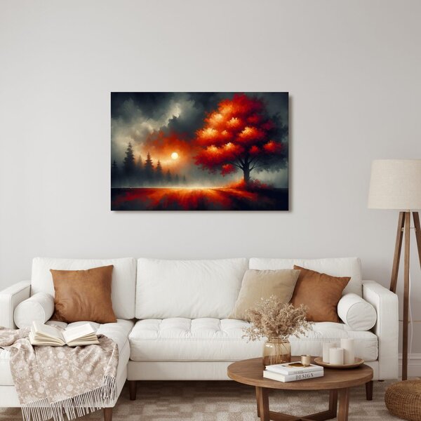 Quadro su tela – Albero della vita nella nebbia