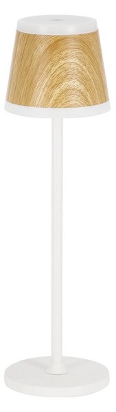 Lampada da Tavolo Ø11x38,5 cm in Metallo Klara Bianca