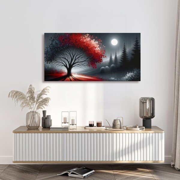 Quadro su tela – Notte magica e albero della vita