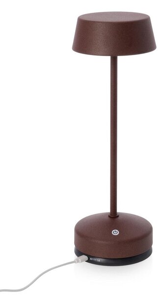 Lampada da Tavolo Ø11x33 cm in Metallo Esprit Marrone
