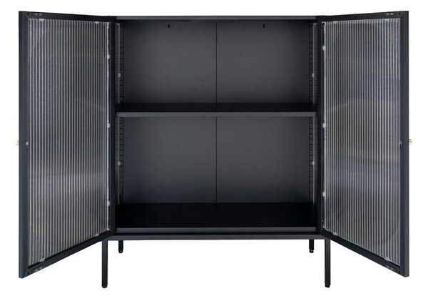 Vetrina in metallo nero 90x110 cm Adelaide - House Nordic