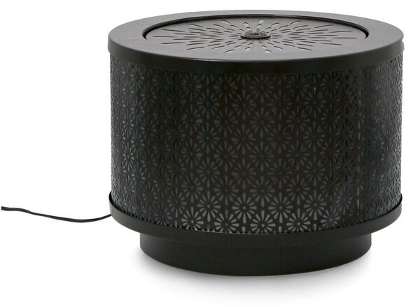 Fontana con Led Ø40x30 cm in Metallo Miki Nera