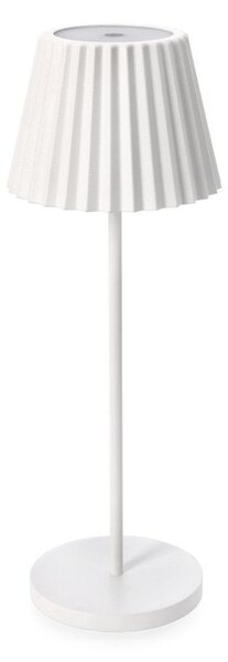 Lampada da Tavolo Ø12,5x36 cm in Metallo Artika Bianca