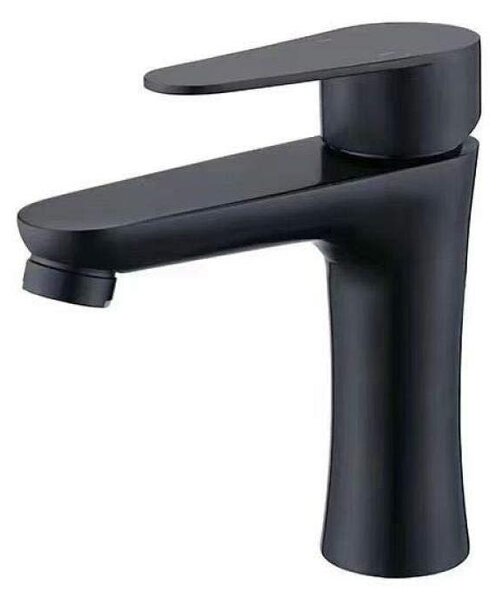 Rubinetto per lavabo in acciaio inossidabile con finitura nera