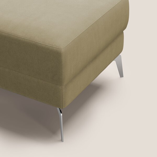 Star Pouf con piedini alti in microfibra impermeabile T11 beige
