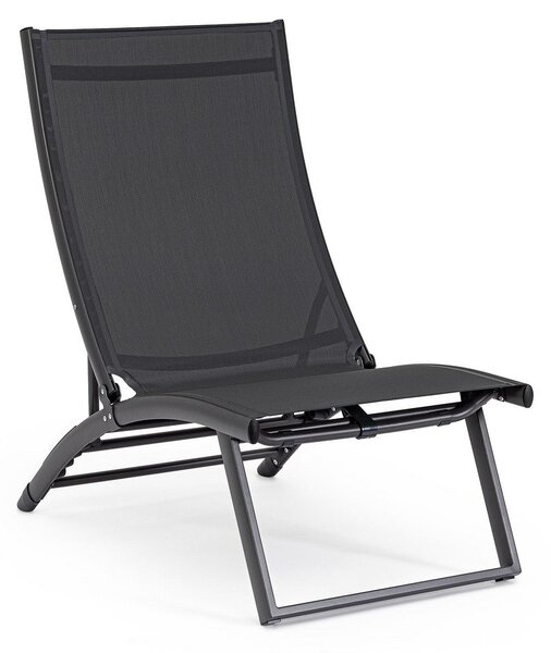 Set 2 Poltrone da Giardino 53x166,5x90 cm in Alluminio Taylor Antracite