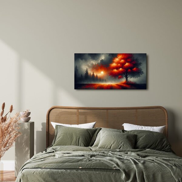 Quadro su tela – Albero della vita al tramonto