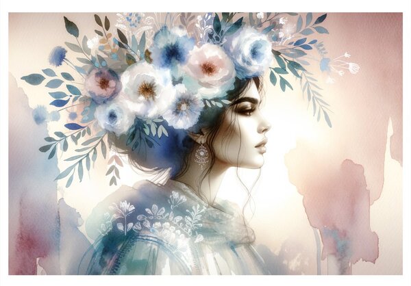Quadro su tela – Eleganza floreale romantica