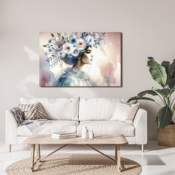 Quadro su tela – Eleganza floreale romantica