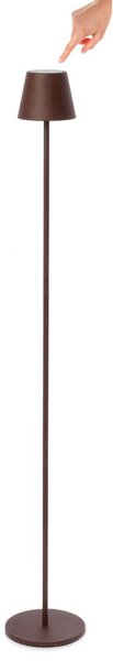 Lampada da Terra a Led Ø17x115 cm in Metallo Etna Marrone