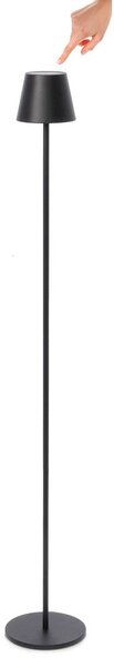 Lampada da Terra a Led Ø17x115 cm in Metallo Etna Nera