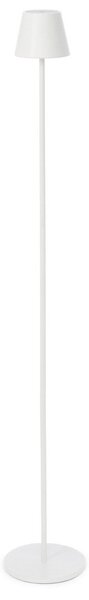 Lampada da Terra a Led Ø17x115 cm in Metallo Etna Bianca