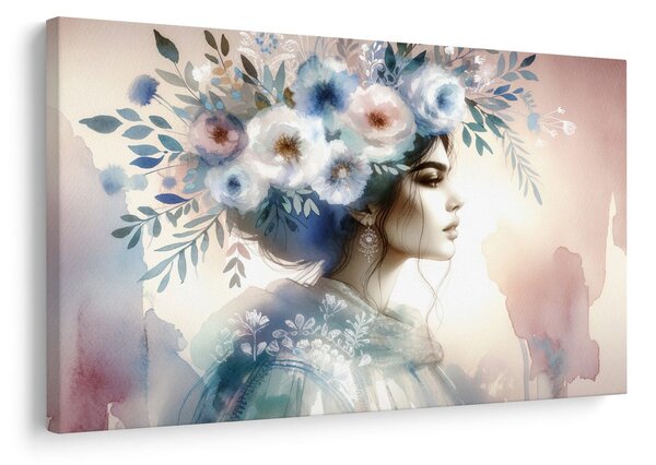 Quadro su tela – Eleganza floreale romantica