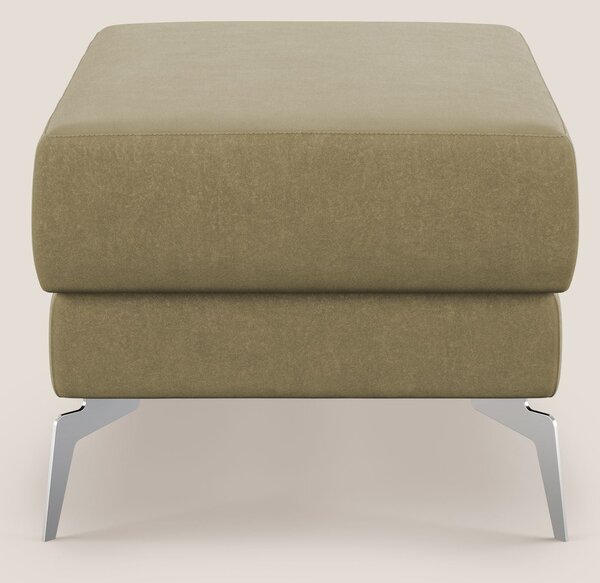 Star Pouf con piedini alti in microfibra impermeabile T11 beige