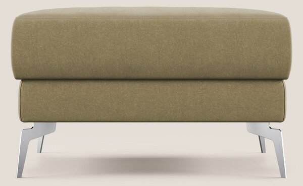 Star Pouf con piedini alti in microfibra impermeabile T11 beige