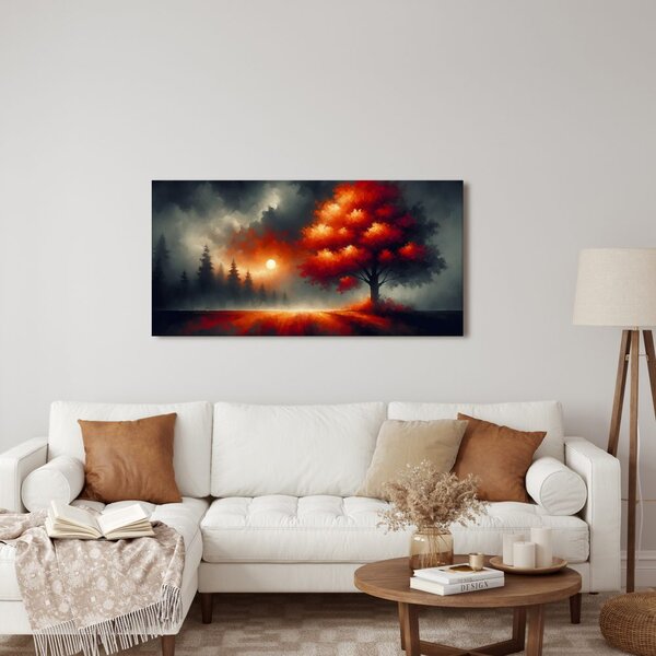 Quadro su tela – Albero della vita al tramonto
