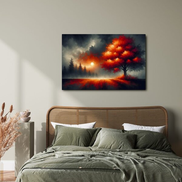 Quadro su tela – Albero della vita nella nebbia