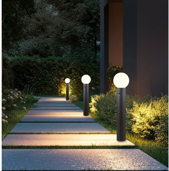 Illuminazione esterna con sensore di movimento a colonna ø 18 cm Mures – Trio