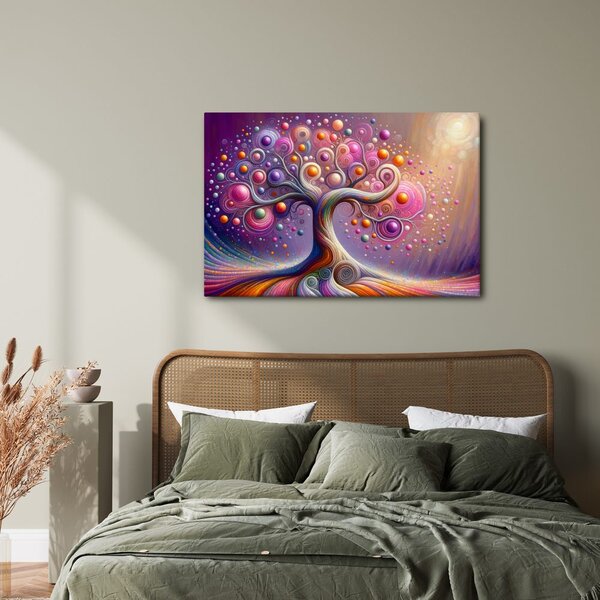 Quadro su tela – Albero della vita magico a colori