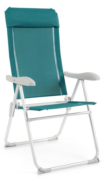 Set 4 Sedie Sdraio Pieghevole 57x65x110 cm in Alluminio Cayo Ottanio