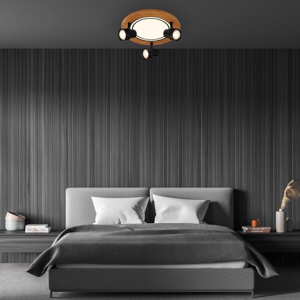 Brilo - Lampada LED da soffitto 12W/230V + 3xGU10 9W 3000K