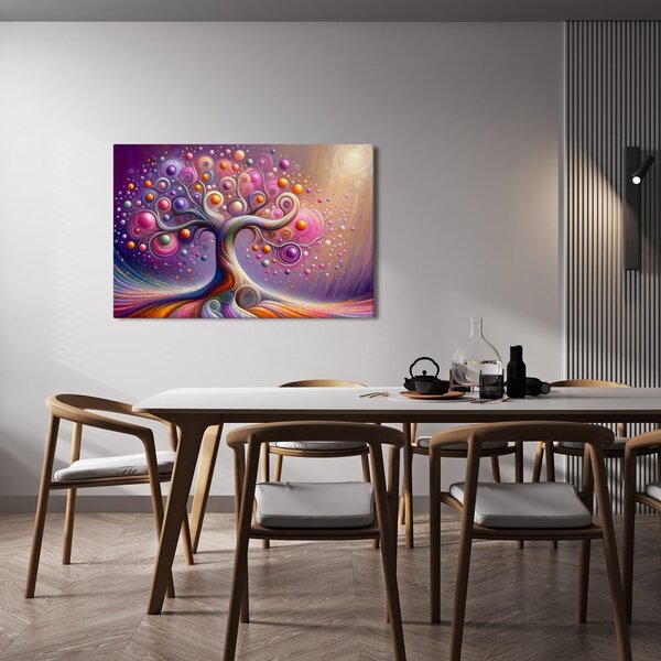 Quadro su tela – Albero della vita magico a colori