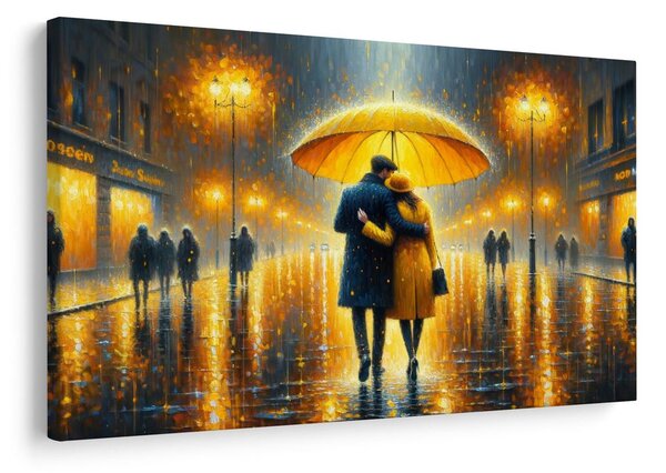 Quadro su tela – Romanticismo sotto l'ombrello