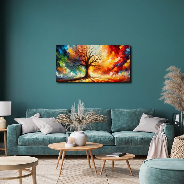 Quadro su tela – Albero della vita dei sogni colorato
