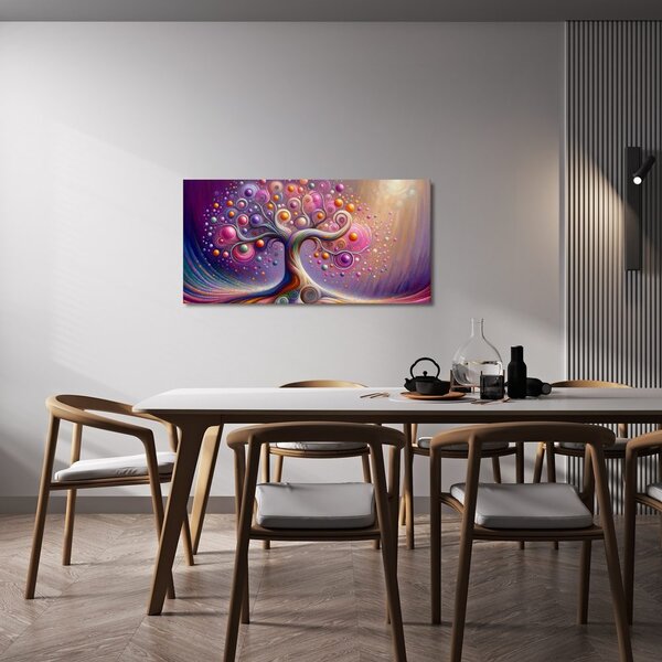 Quadro su tela – Albero della vita colorato in vortice