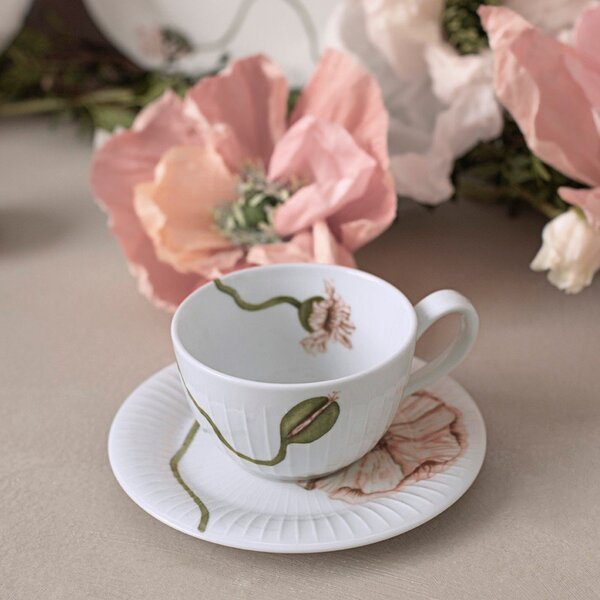 Tazzina bianca in porcellana 380 ml Hammershøi Poppy – Kähler Design