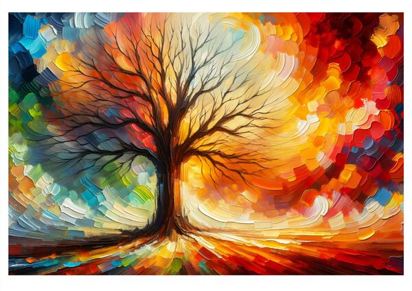 Quadro su tela – Albero della vita nei colori