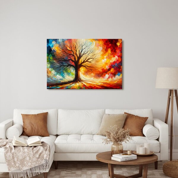 Quadro su tela – Albero della vita nei colori