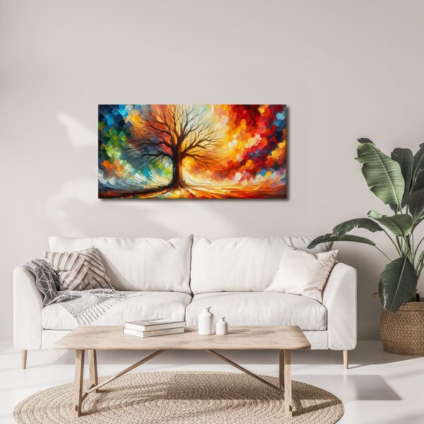 Quadro su tela – Albero della vita dei sogni colorato