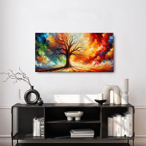Quadro su tela – Albero della vita dei sogni colorato