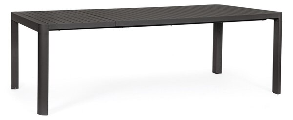 Tavolo Allungabile da Giardino 180/240x100x77.5 cm in Alluminio Kiplin Antracite