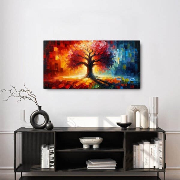 Quadro su tela – Albero della vita autunnale luminoso