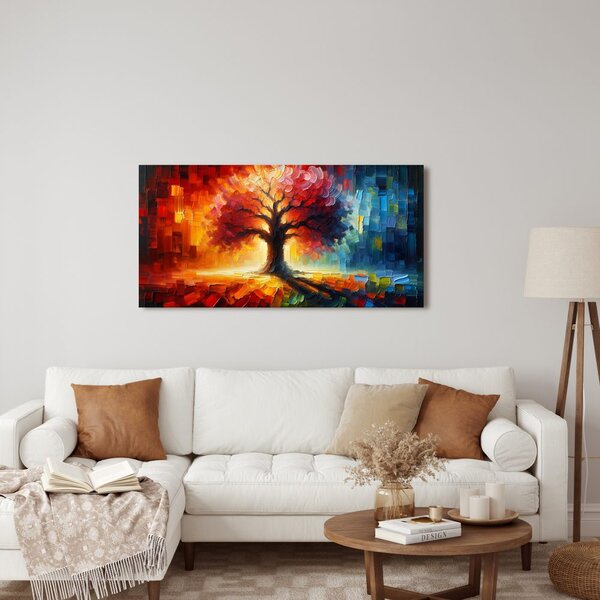 Quadro su tela – Albero della vita autunnale luminoso