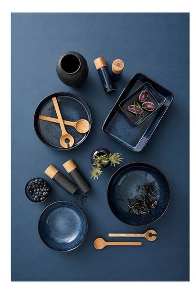 Ciotola nera/blu in gres ø 30 cm Gastro Dark Blue/Black – Bitz