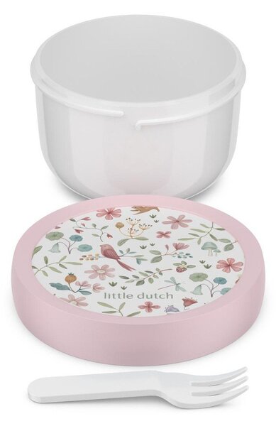 Portapranzo per bambini bianco/rosa in plastica Fairy Wonders by Little Dutch – Mepal