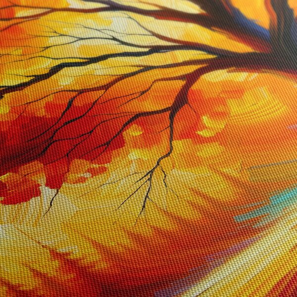 Quadro su tela – Albero della vita in fiamme