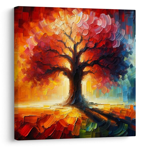 Quadro su tela – Albero della vita nella luce infuocata