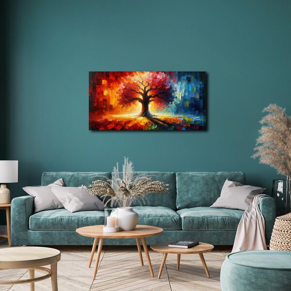 Quadro su tela – Albero della vita autunnale luminoso