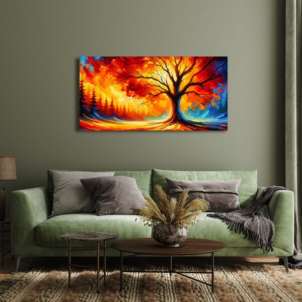 Quadro su tela – Albero della vita autunnale
