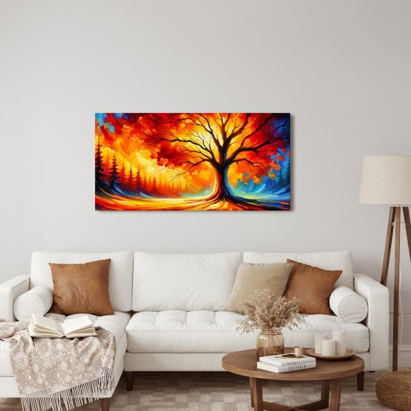 Quadro su tela – Albero della vita autunnale