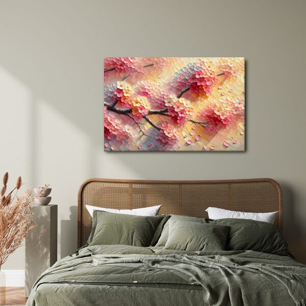 Quadro su tela – Fiori in colori pastello