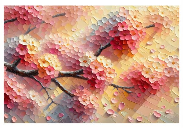 Quadro su tela – Fiori in colori pastello