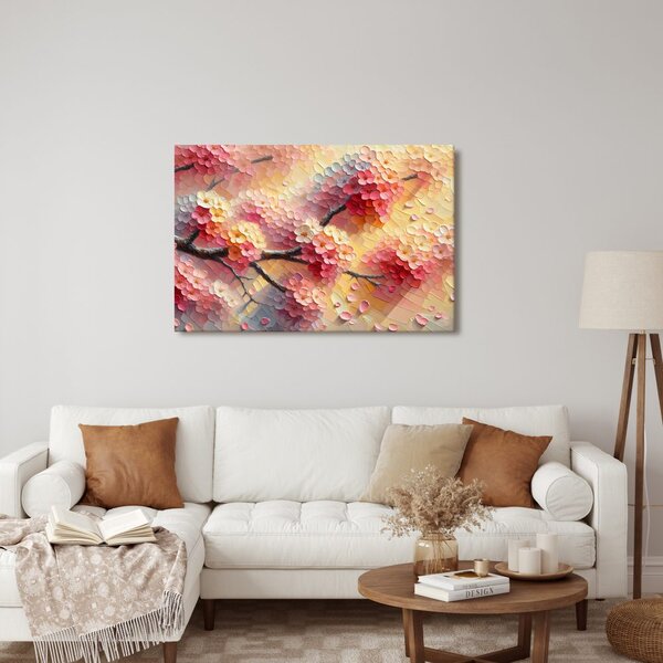 Quadro su tela – Fiori in colori pastello