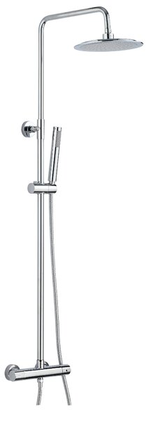 Set Colonna Doccia Soffione Doccia e Laccio in Acciaio Inox Sally