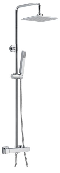 Set Colonna Doccia Soffione Doccia e Laccio in Acciaio Inox Laura