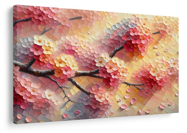 Quadro su tela – Fiori in colori pastello